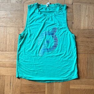 Peloton Spiritual Gangster Aqua Sleeveless Top